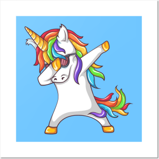 Dabbing Unicorn Posters and Art